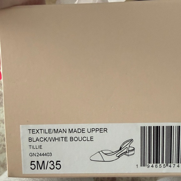 BCBG Black and White Textured Flats - Picture 2 of 3